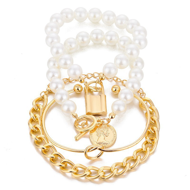 Charming Twist Glossy Irregular Punk Suit Bracelets