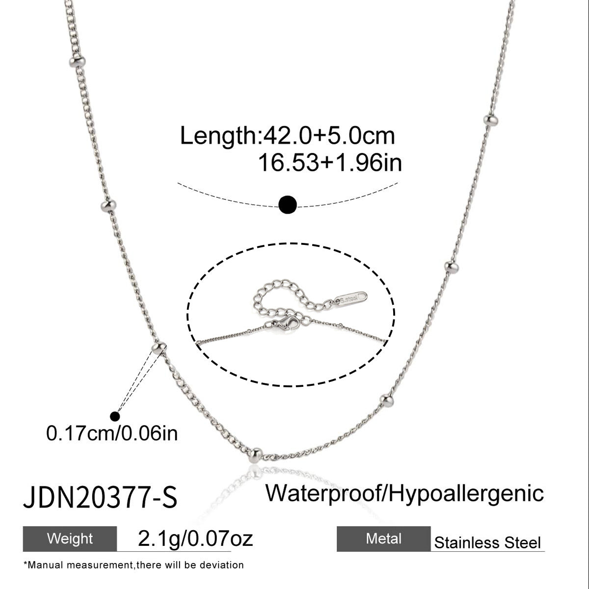 Chain Round Knot Gold Light Luxury High-grade Design Stainless Necklace