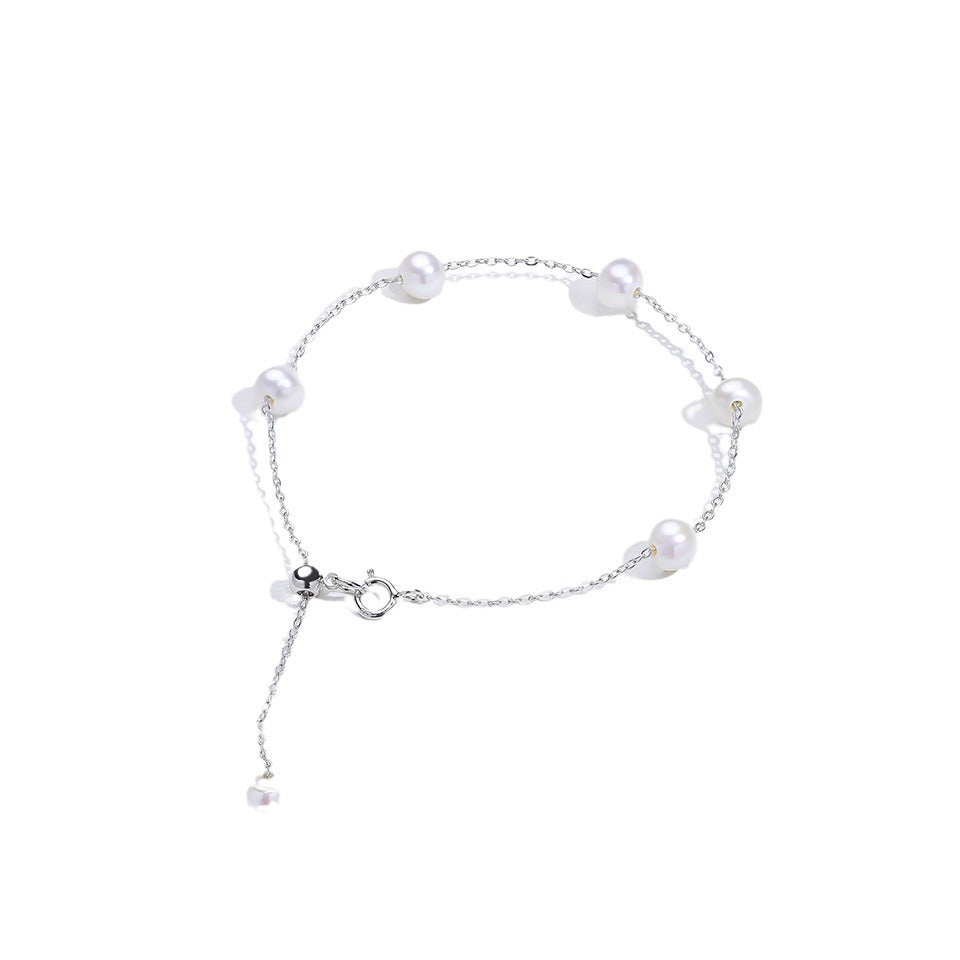 Freshwater Pearl Female Starry Sky Simple Design High Bracelet
