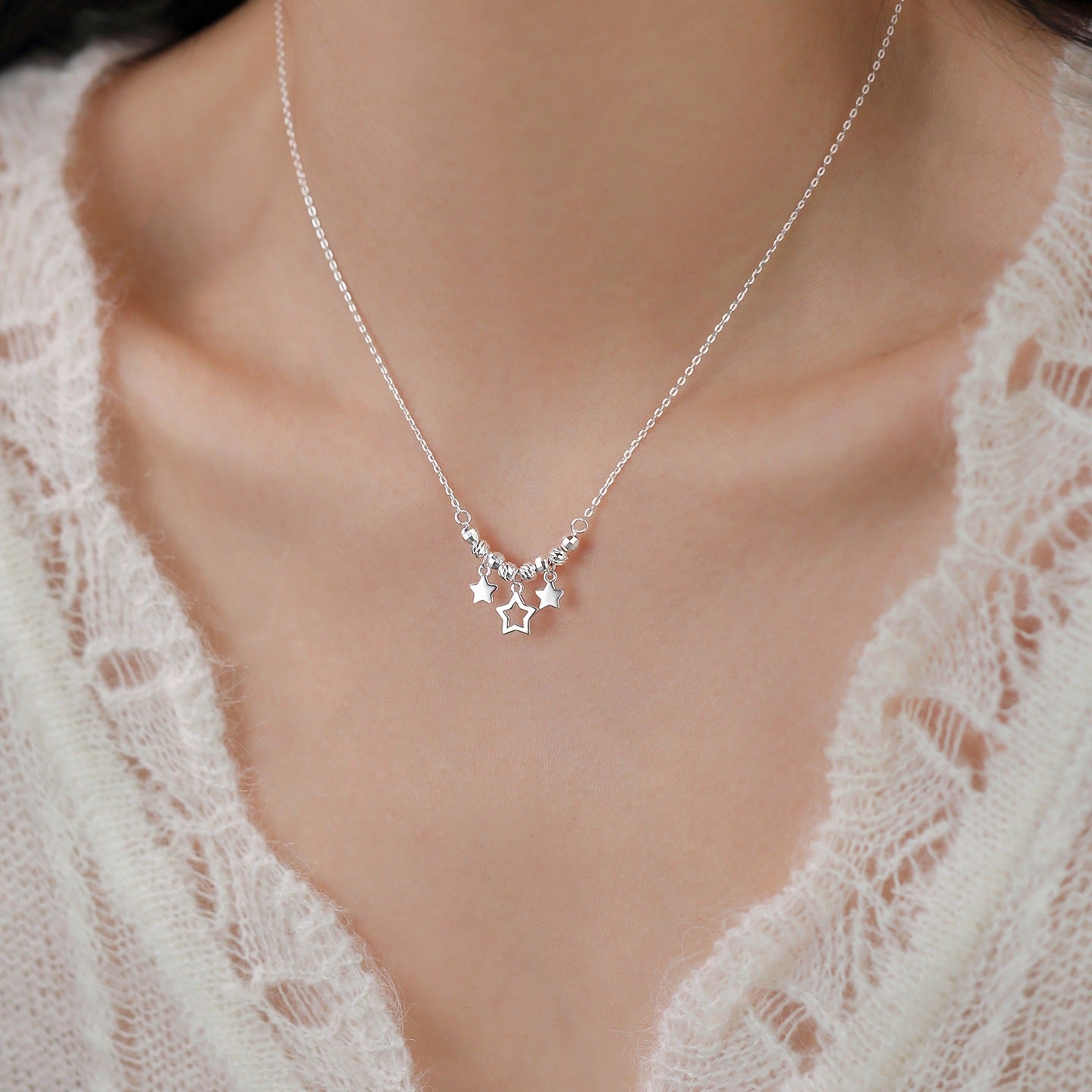 Luxury Disco Jumping Beads For High-grade Elegant Refined Grace Sweet Necklaces