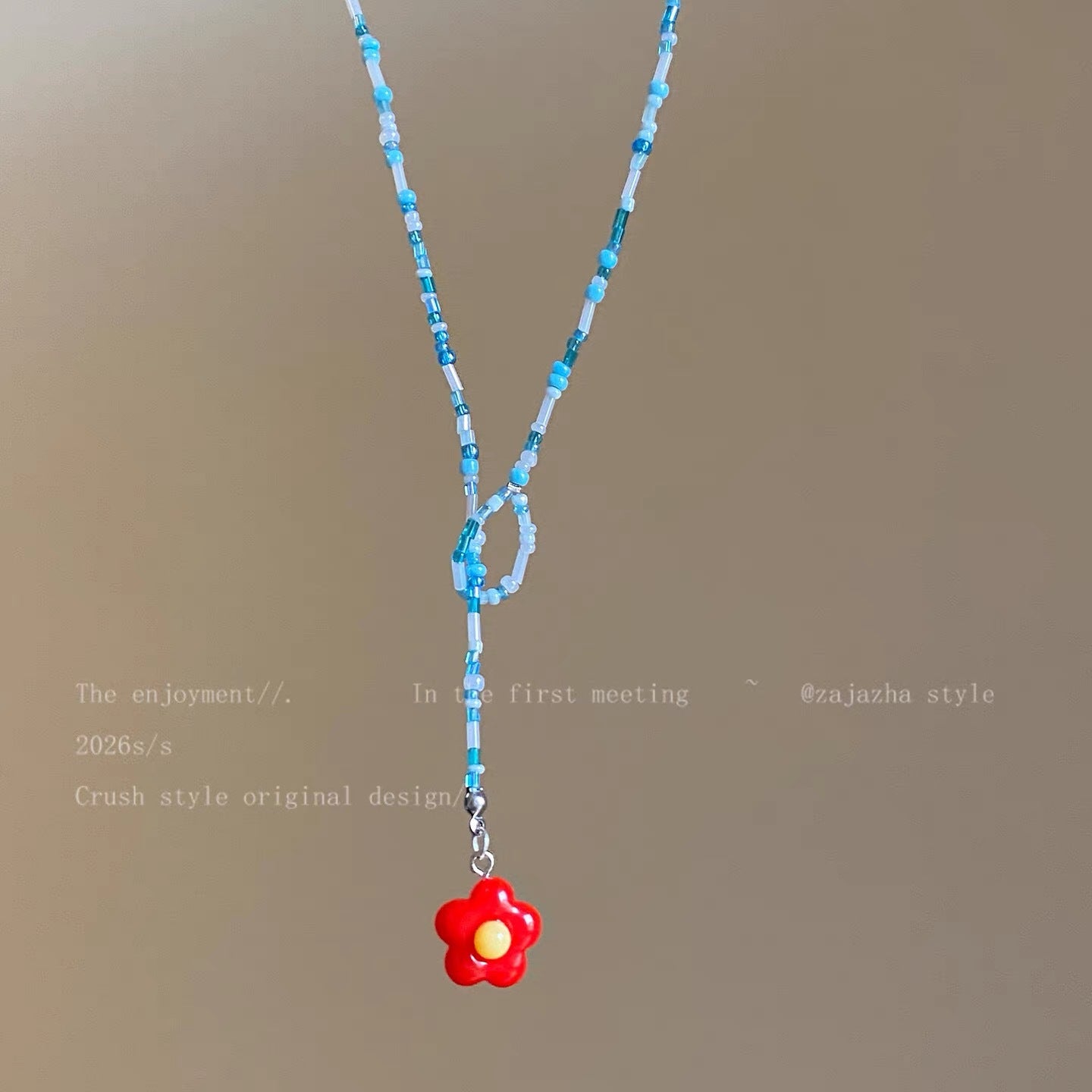Women's Dopamine Flower Beaded For Sweet Cute Clavicle Chain Super Nice Necklaces
