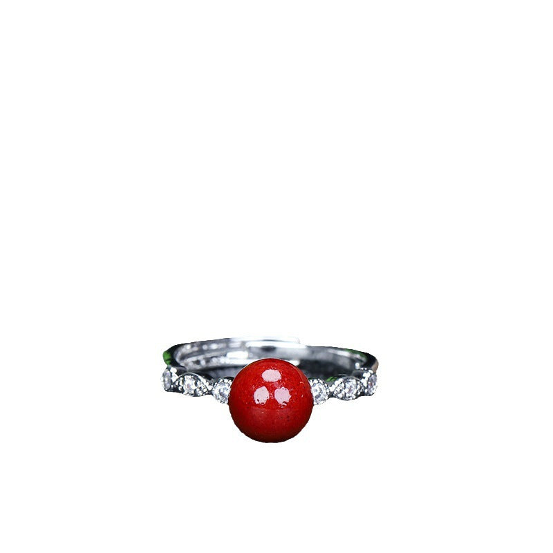 Gold Sand Inlaid Full Diamond Imitation Ring