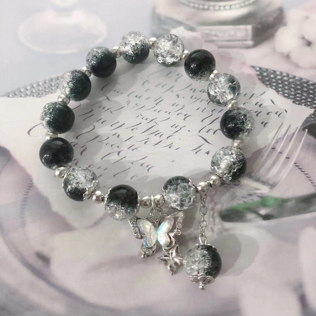 Cherry Blossom Glaze Female Design High Sense Bracelet