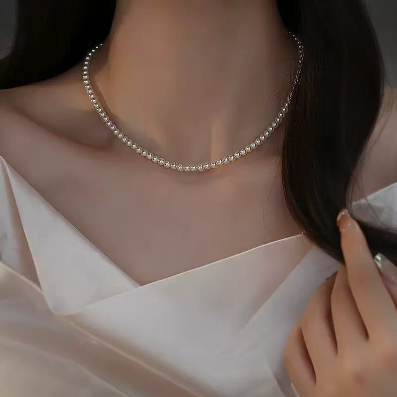 Beads Pearl Light Luxury Minority High Necklace