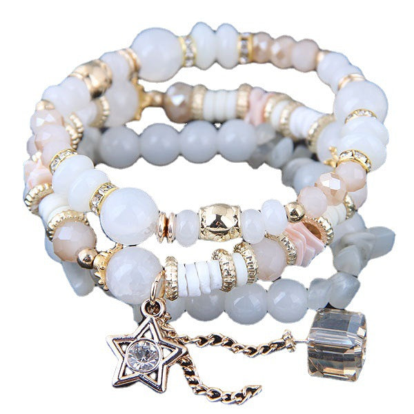 Classic Fashion Crystal Candy Beads Lady Bracelet