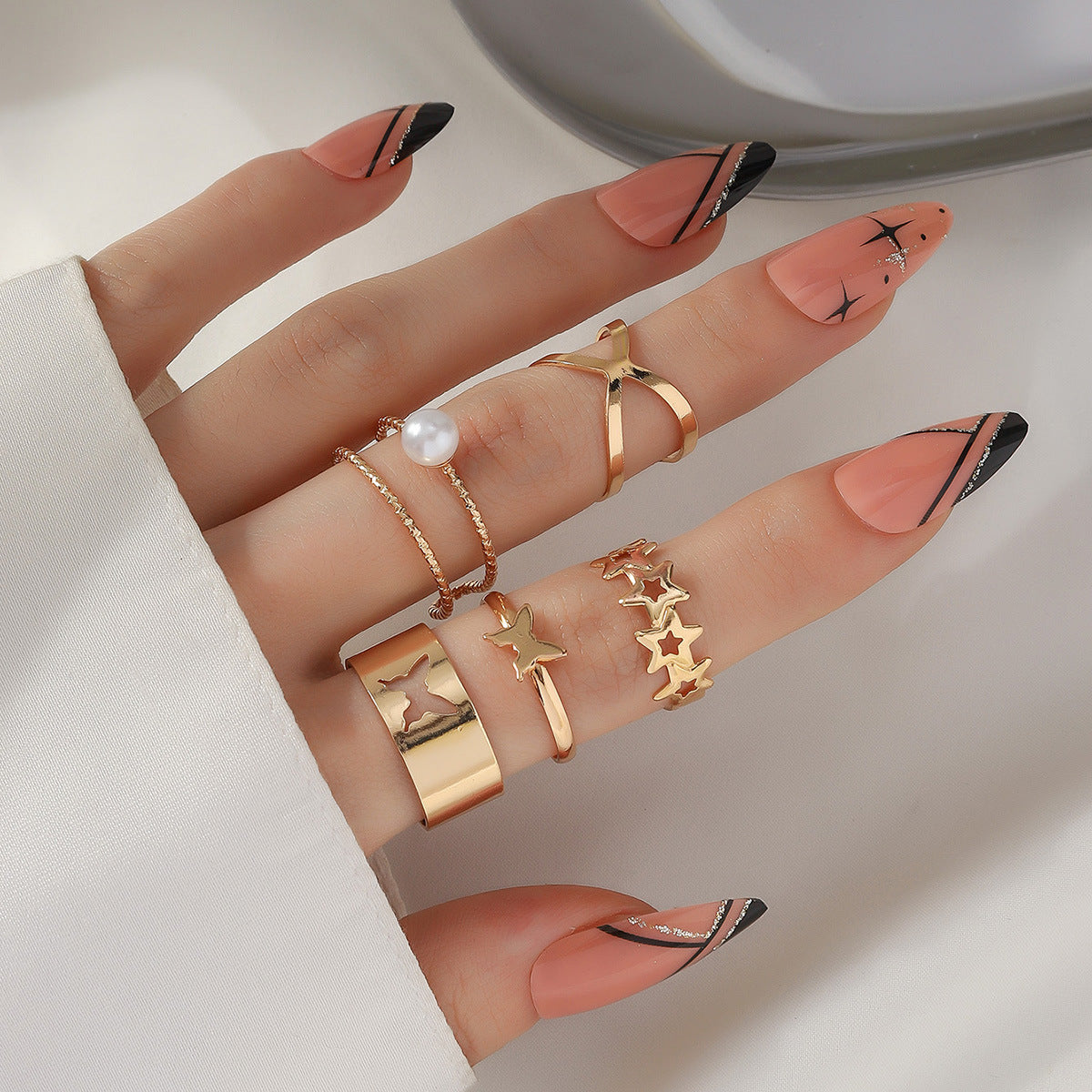 Women's Butterfly Open More Than Knuckle Sets Of Ring