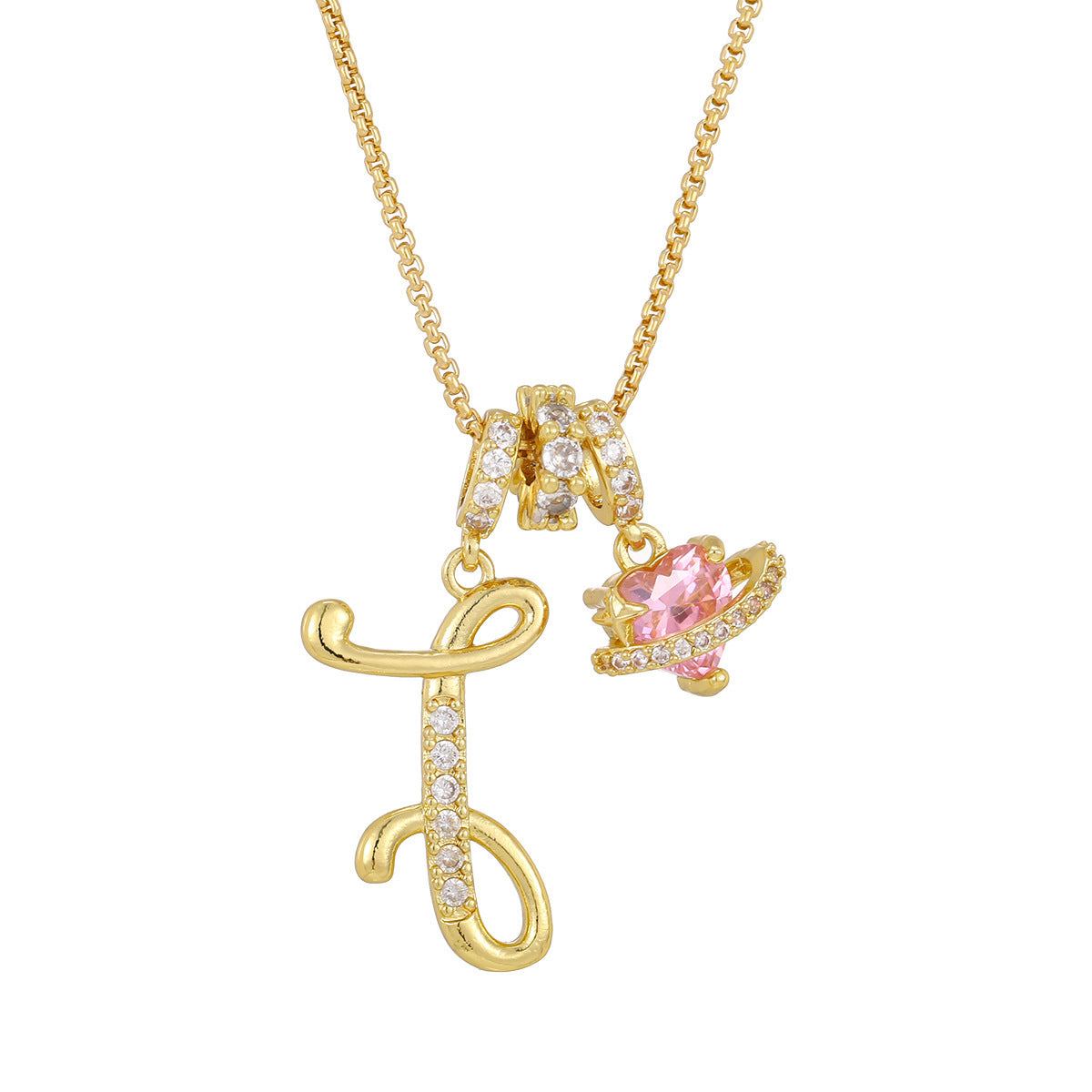 Dopamine English Letter Light Luxury Minority Necklaces