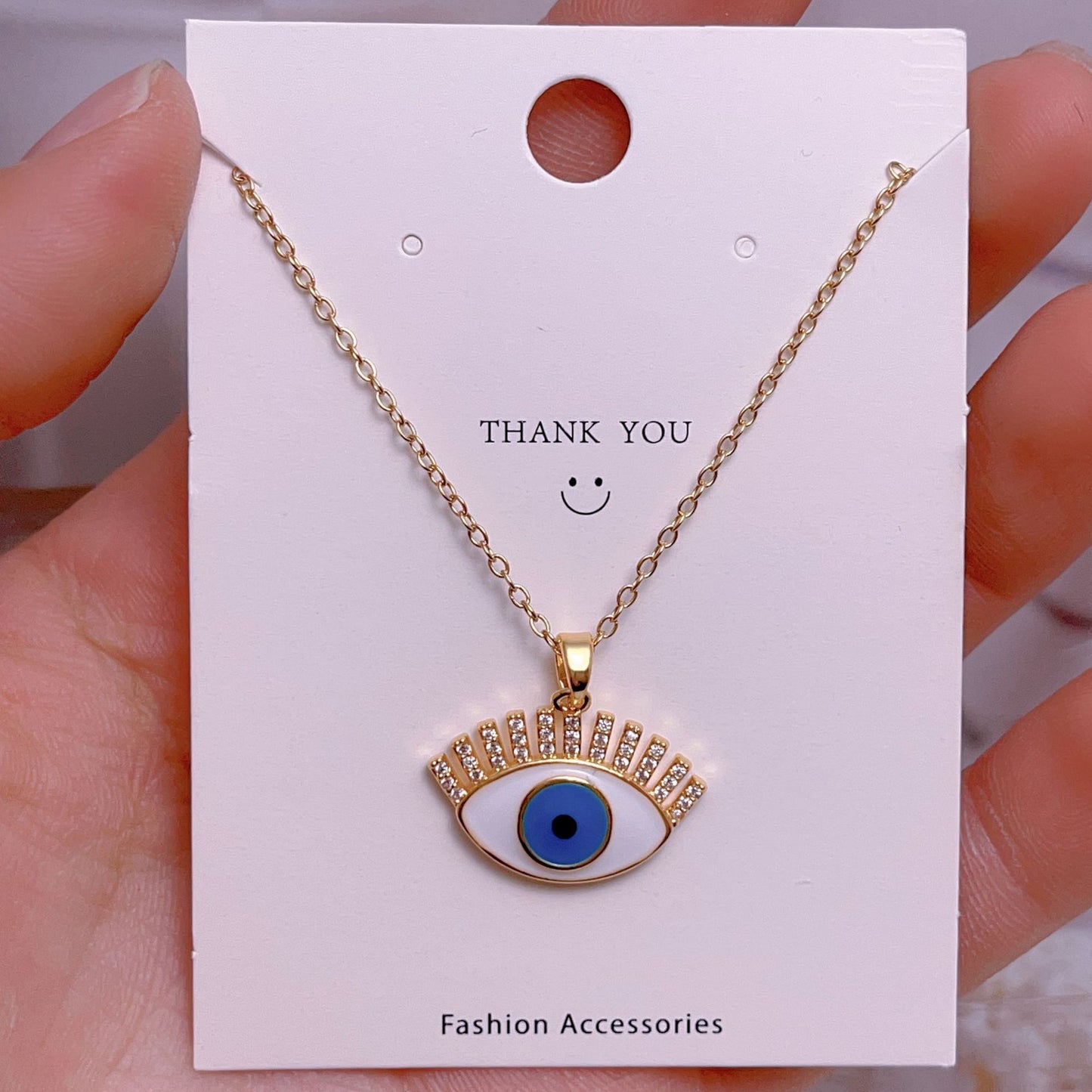 Eye Female Fashion Personality Titanium Steel Clavicle Necklaces
