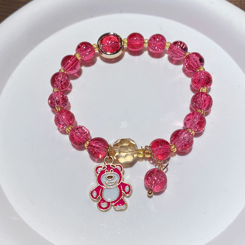 Children's Glazed Handmade Beaded Crystal Small Jewelry Bracelets