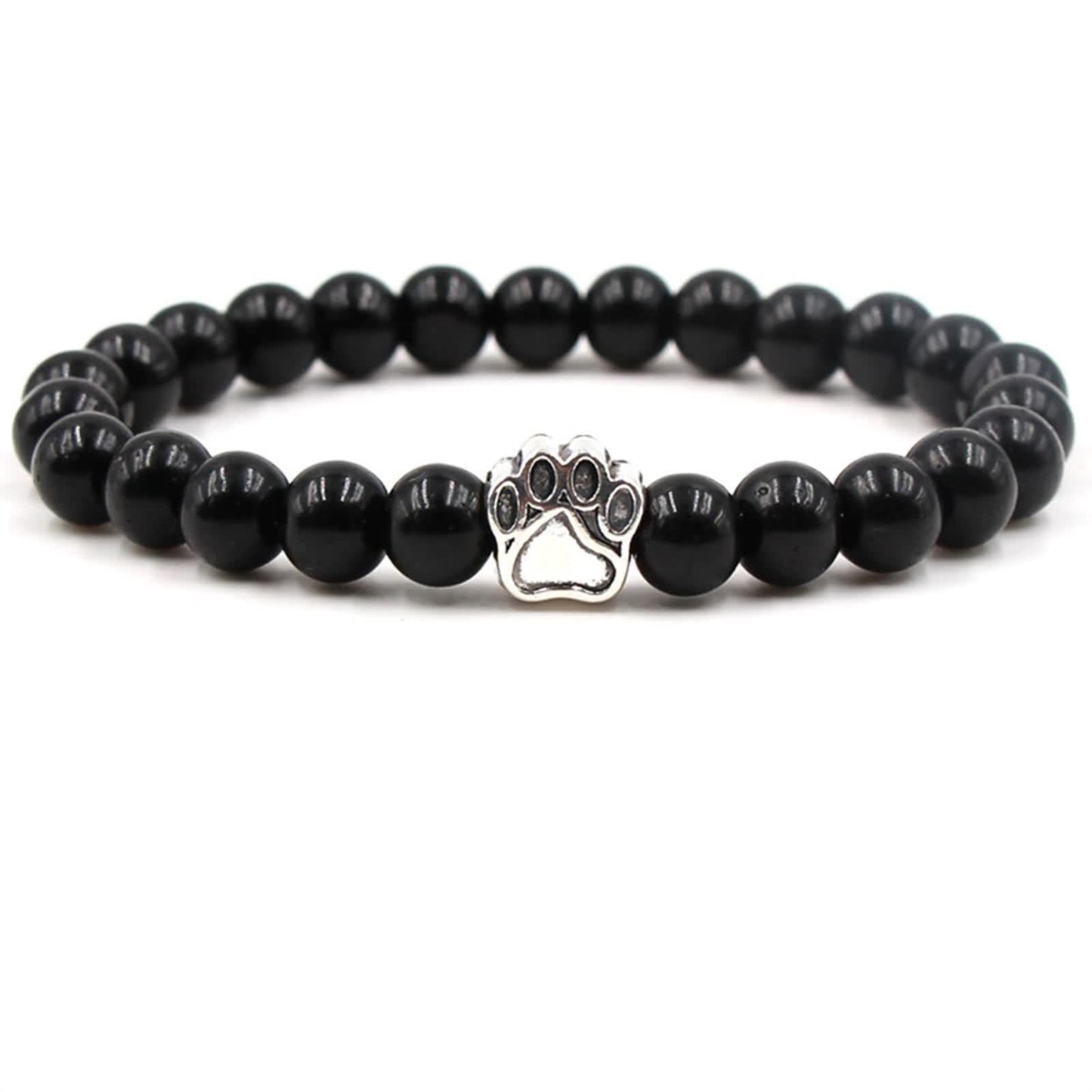 Holiday Gift Beaded Adjustable Foot Volcanic Rock Obsidian Turquoise Dog's Bracelets