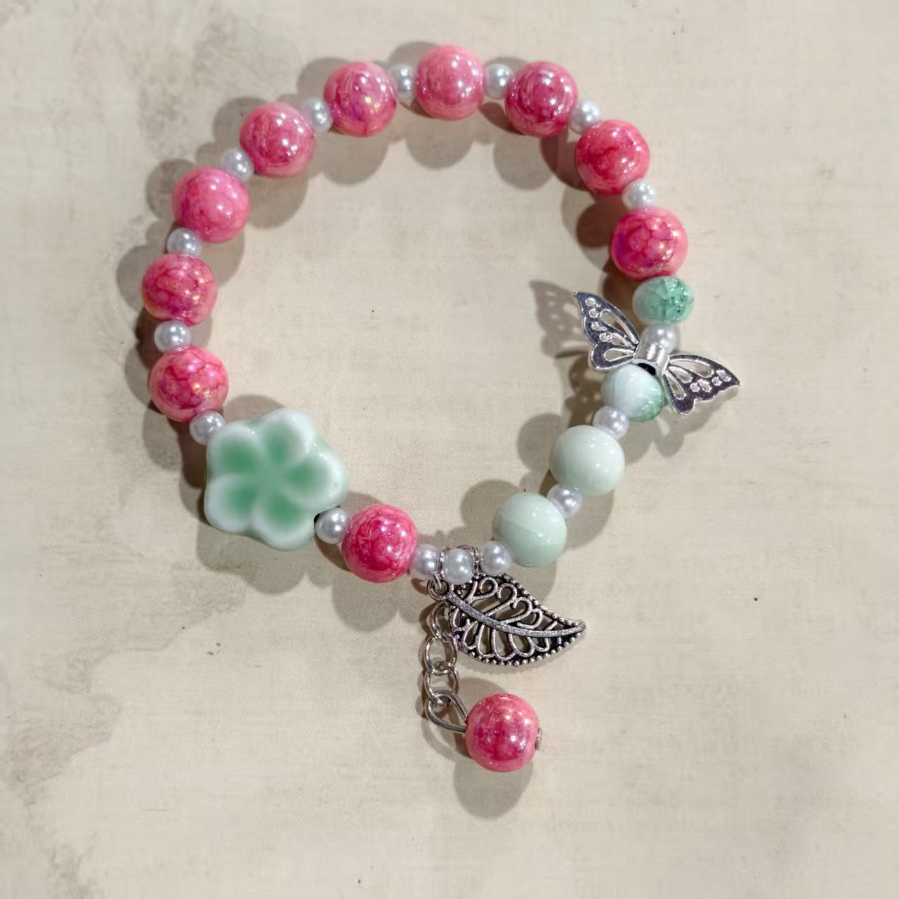 Alloy Ceramic Ethnic Style Single Handmade Filament Bracelet
