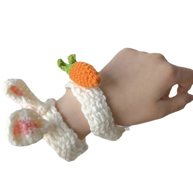 Bear Wool Hand-woven Cute Rabbit Ear Couple Bracelets