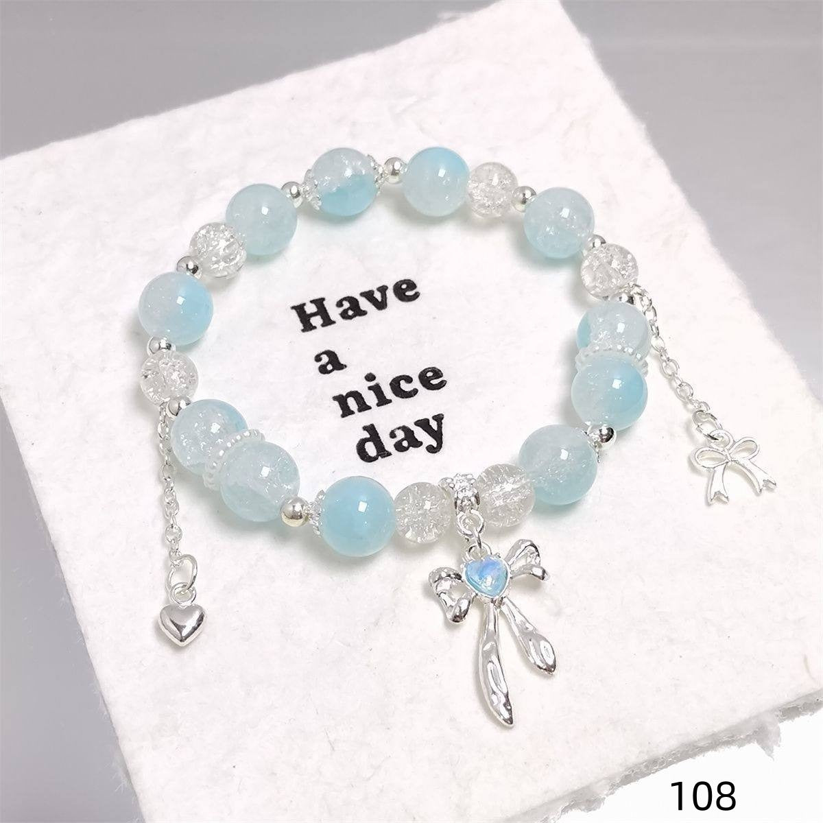 Colorful Crystal String Beads Fishtail Sweet Super Fairy Girlfriends For Bracelets