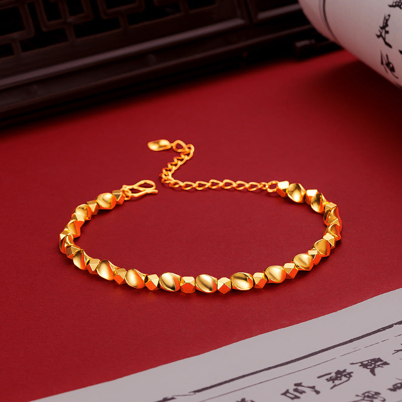 Broken Gold Twist Beads Alluvial Color Bracelets