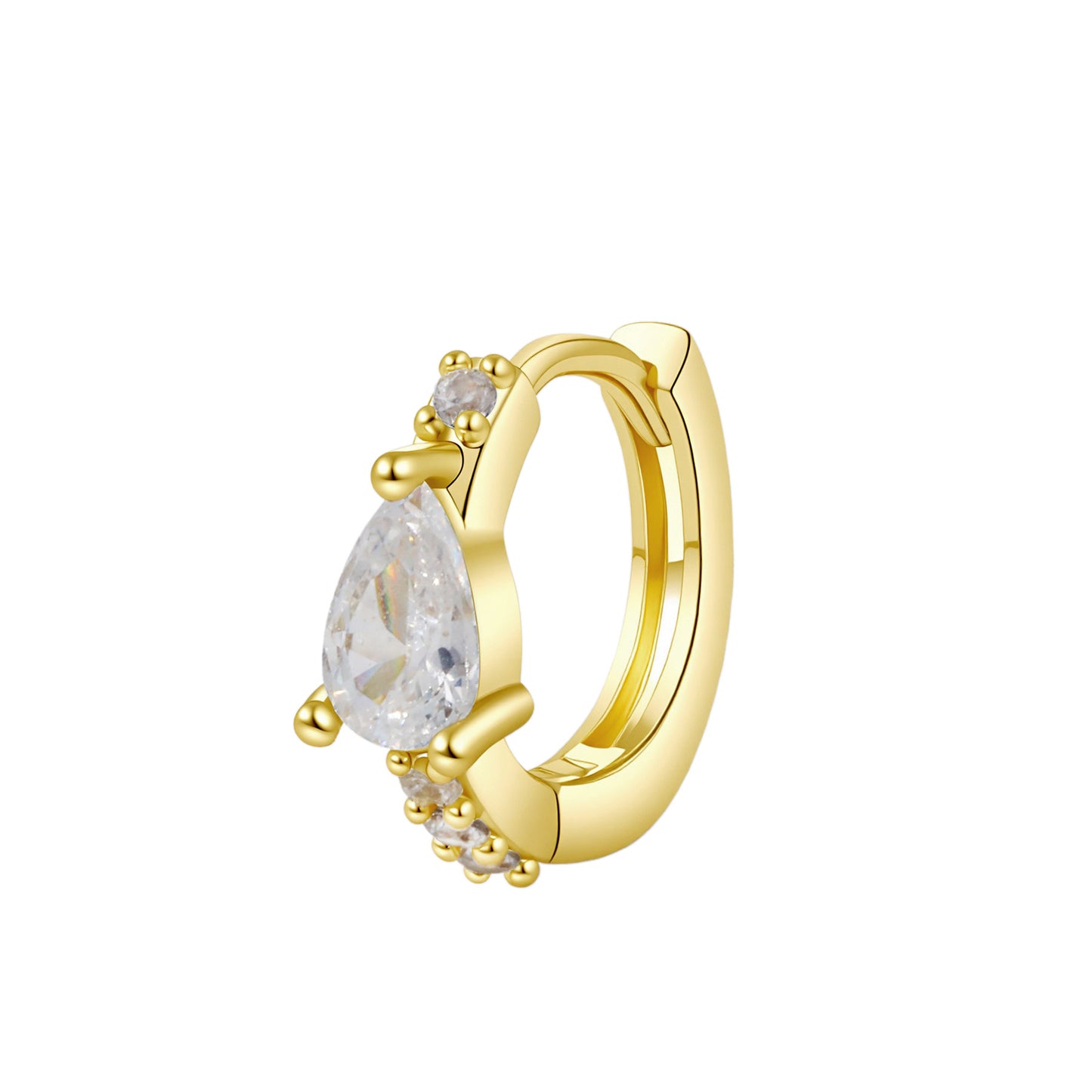 Women's Light Luxury Geometric Flash Clip Simple Fashion Exquisite Inlaid Rings