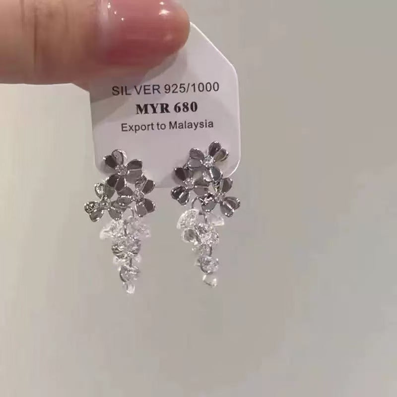 Luxury Pearl Water Drop Niche High Sense Temperament Fashion Earrings