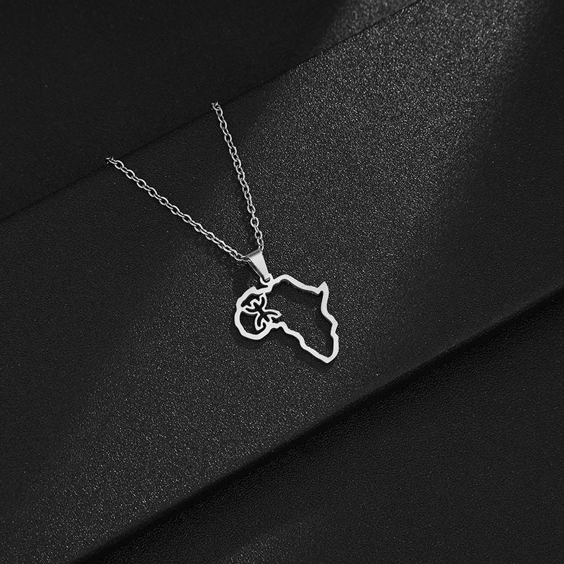 Women's & Men's Fashion National Style Africa Map Berber Necklaces
