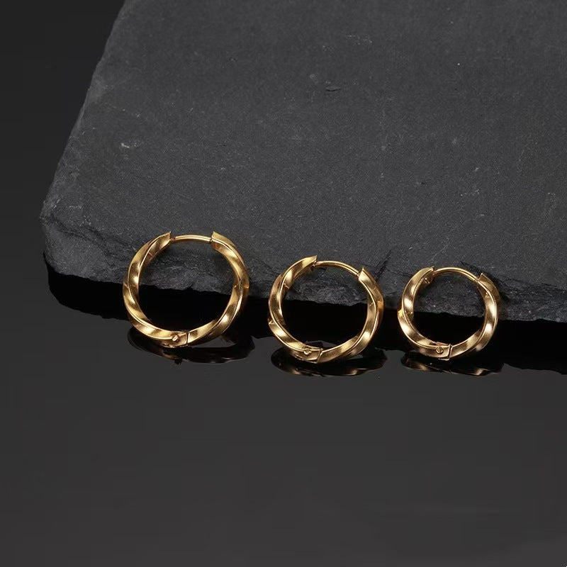 Source French Elegant Minimalist Mobius Twist Simple Cold Rings