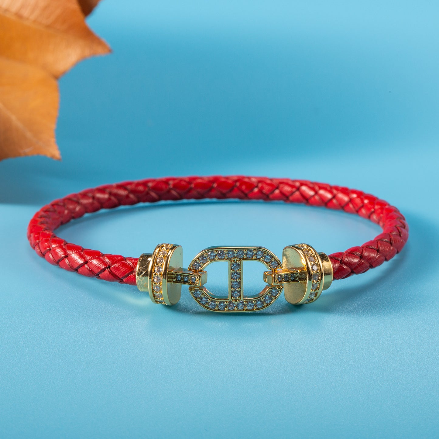 Pig Nose Full Diamond Pu Light Luxury Bracelet