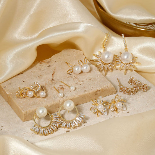 Korean Style Fashionable Exquisite Pearl Niche Rings