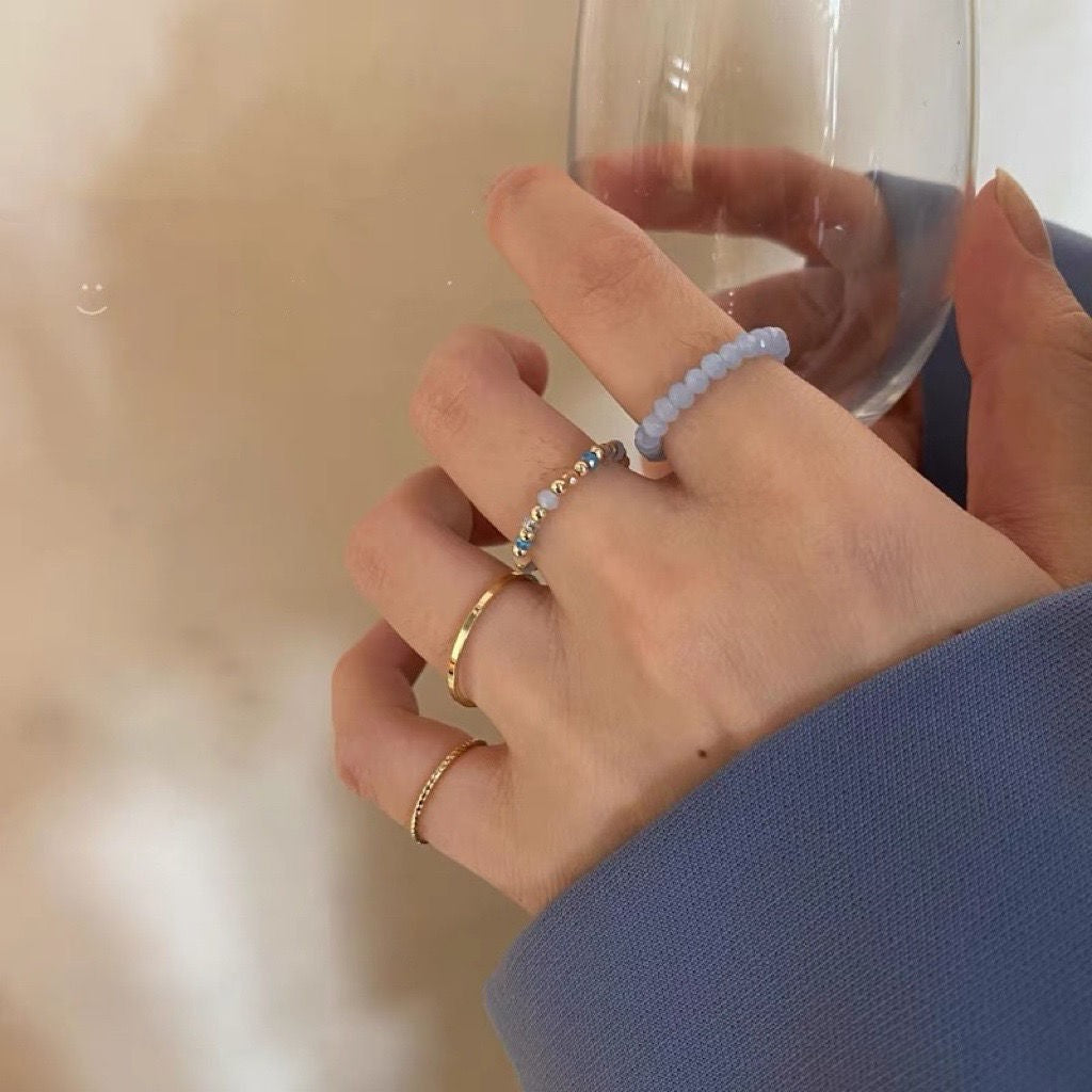 Cold Style Simple Suit Combination Female Opening Adjustable Index Finger Ring