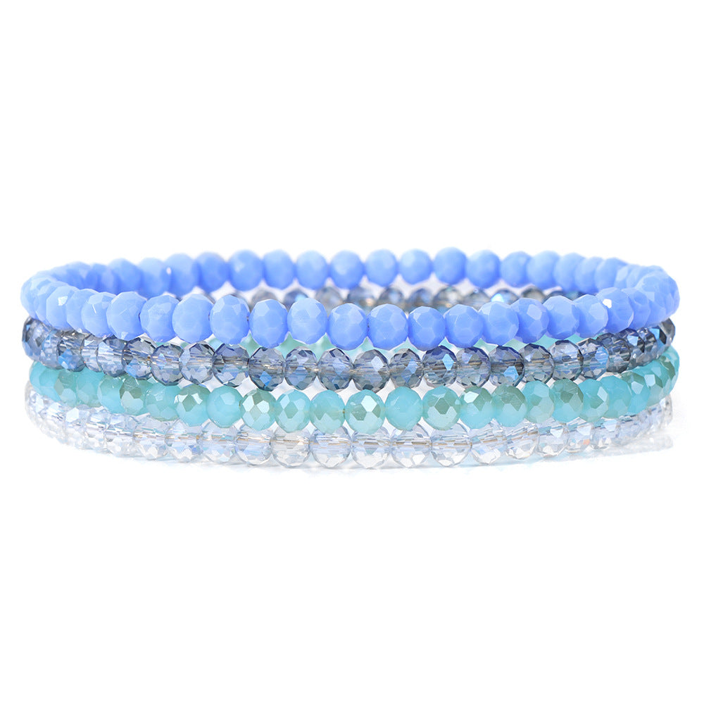 Zircon Four Suit Fresh Air Elastic Bracelets