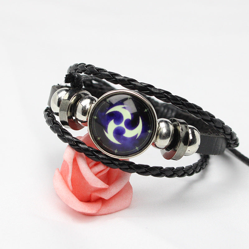 Women's & Men's Elements Eye Of Woven Handmade Gift Chain Thunder Personality Trendy Bracelets