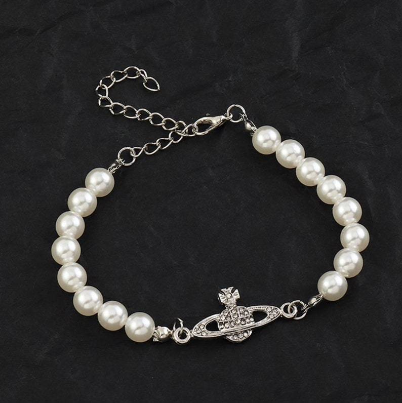 Of The West Saturn Pearl Light Luxury Minority Necklaces