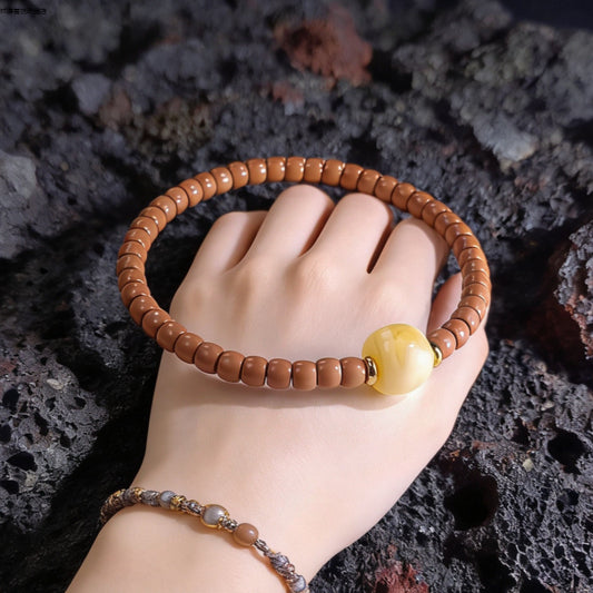 Women's & Men's Nuclear Tip Wall Straight Cut Pills Barrel Bead Bracelets