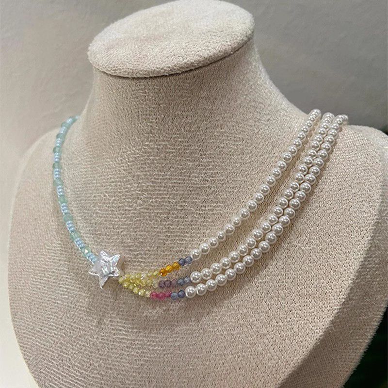 Pearls Female Special Interest Light Luxury Advanced Clavicle Chain Necklaces