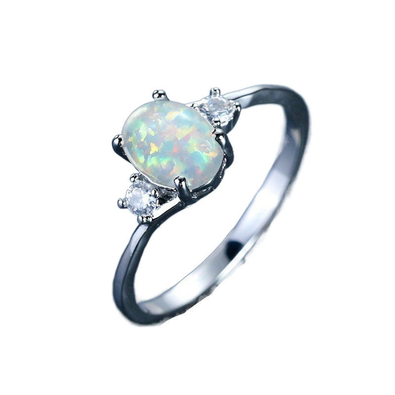 Opal Colorful Crystals Special Interest Light Rings