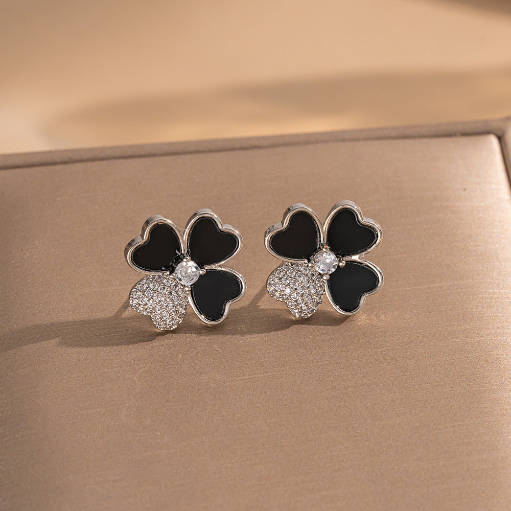 Simple Classic All Match Fashion Zircon Earrings