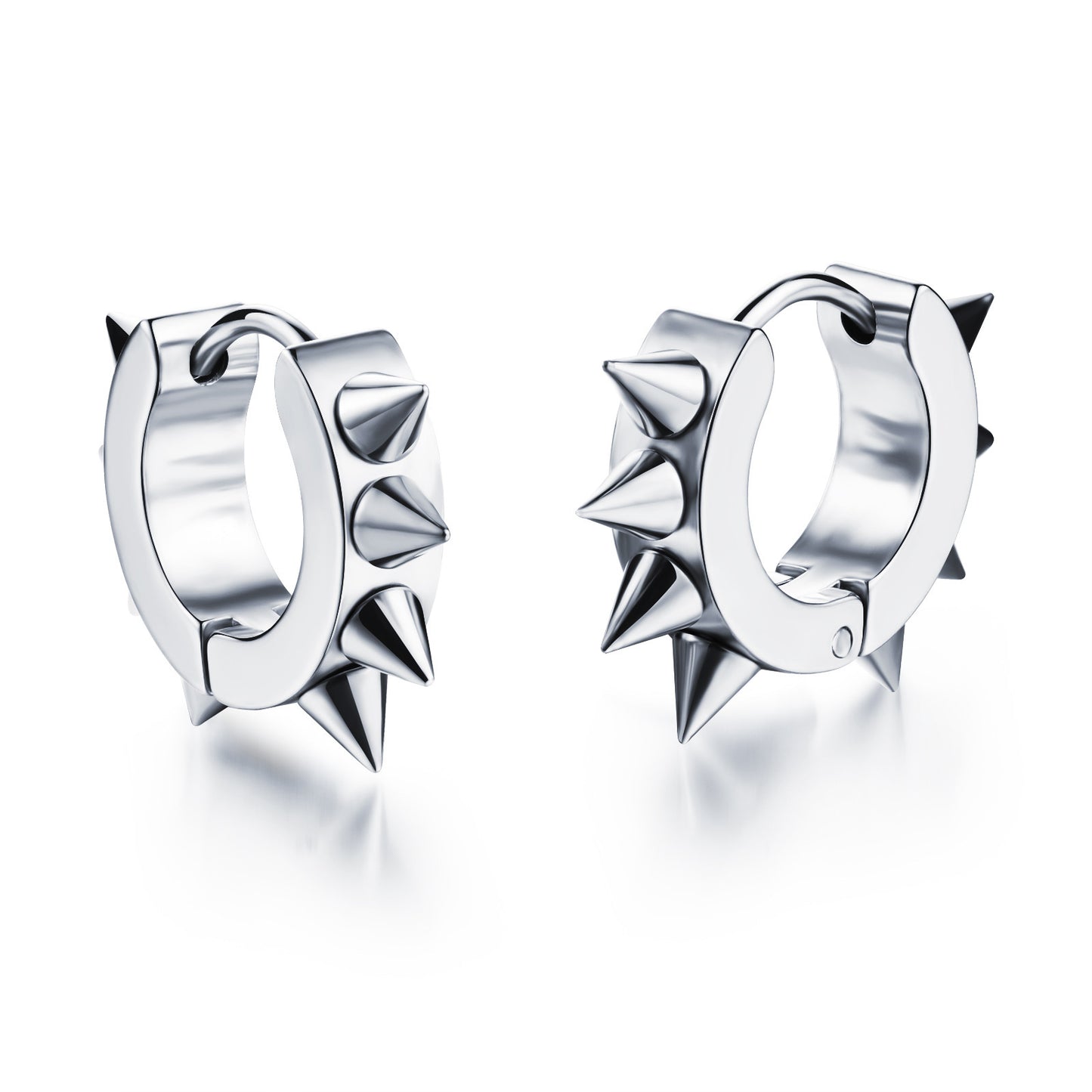 Men's Pointed Toe Rivet Accessories Personalized Hip Earrings