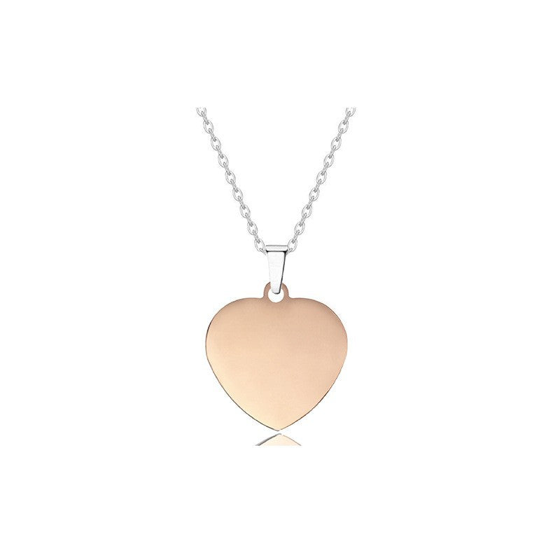 Laser Color Printing Material Holiday Gift Lettering Stainless Necklace