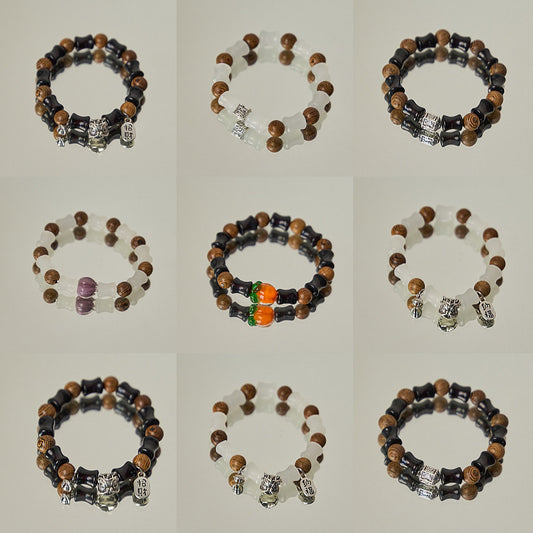 Creative Gift Auspicious Ceramic National Fashion Jewelry Bamboo Bracelets