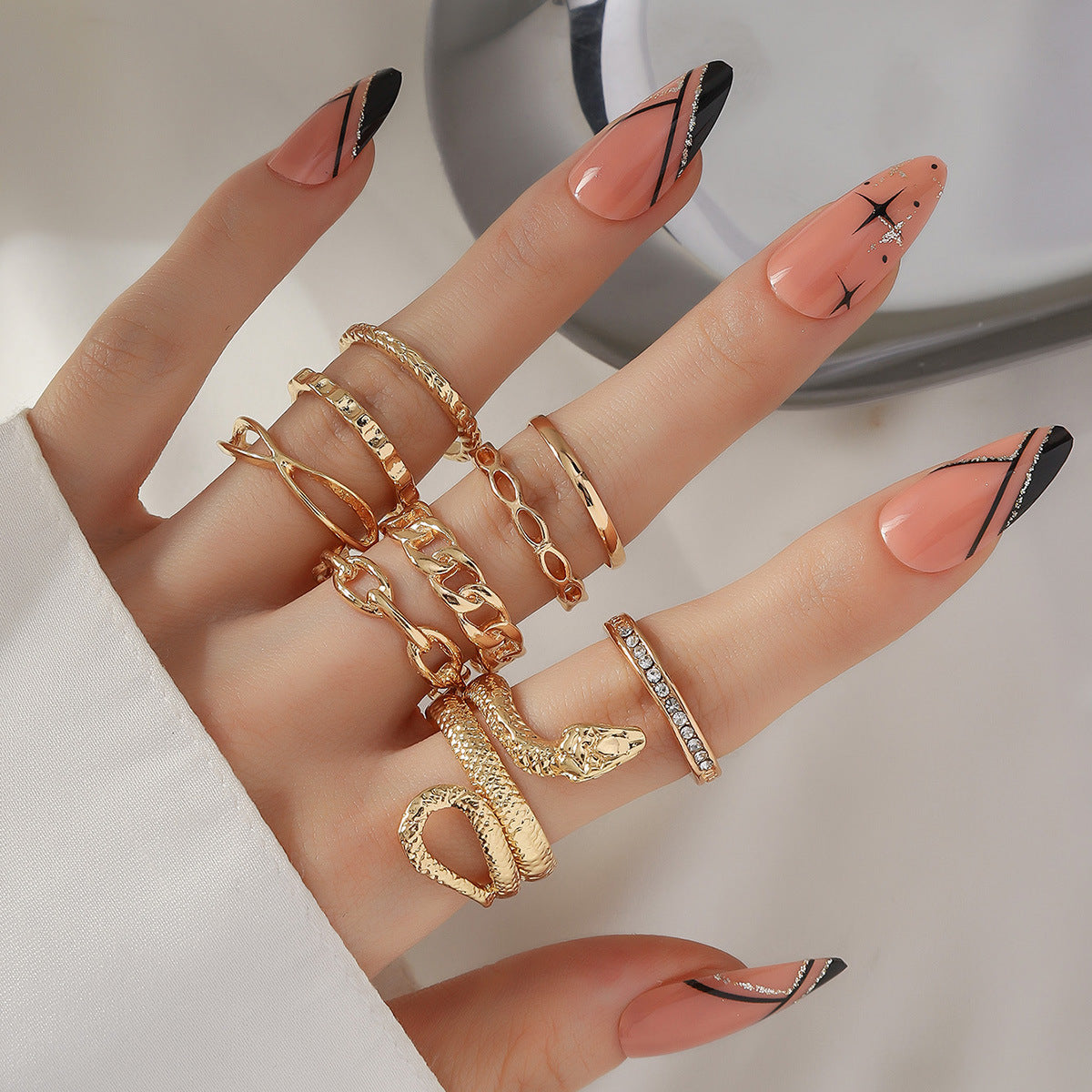 Women's Butterfly Open More Than Knuckle Sets Of Ring