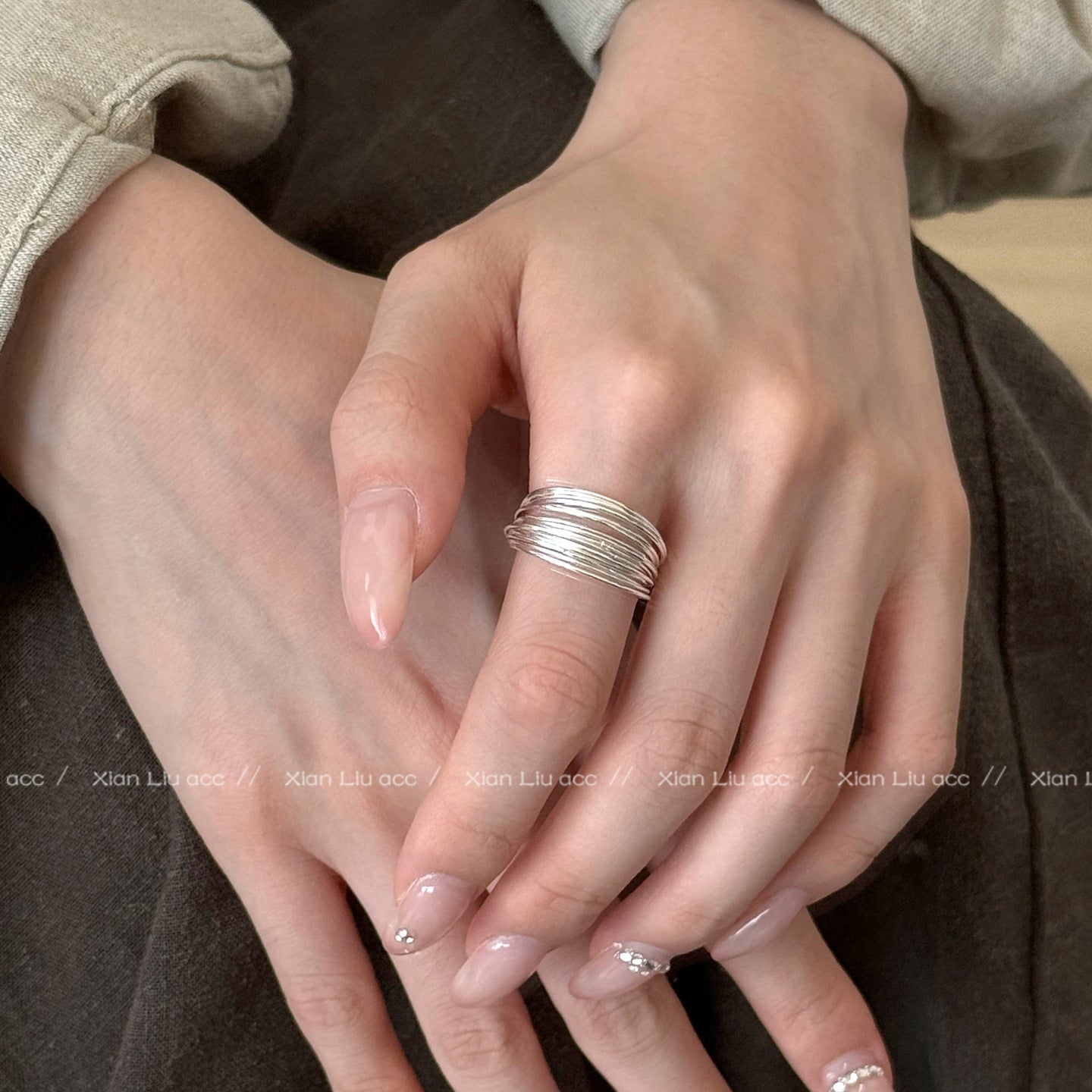 Women's Cord For Braiding Cold Style Exquisite Simple Ring