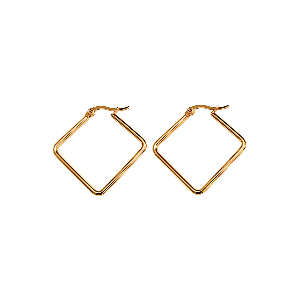 Women's Fashionable Stainless Steel Simple Titanium Bath Ear Buckle