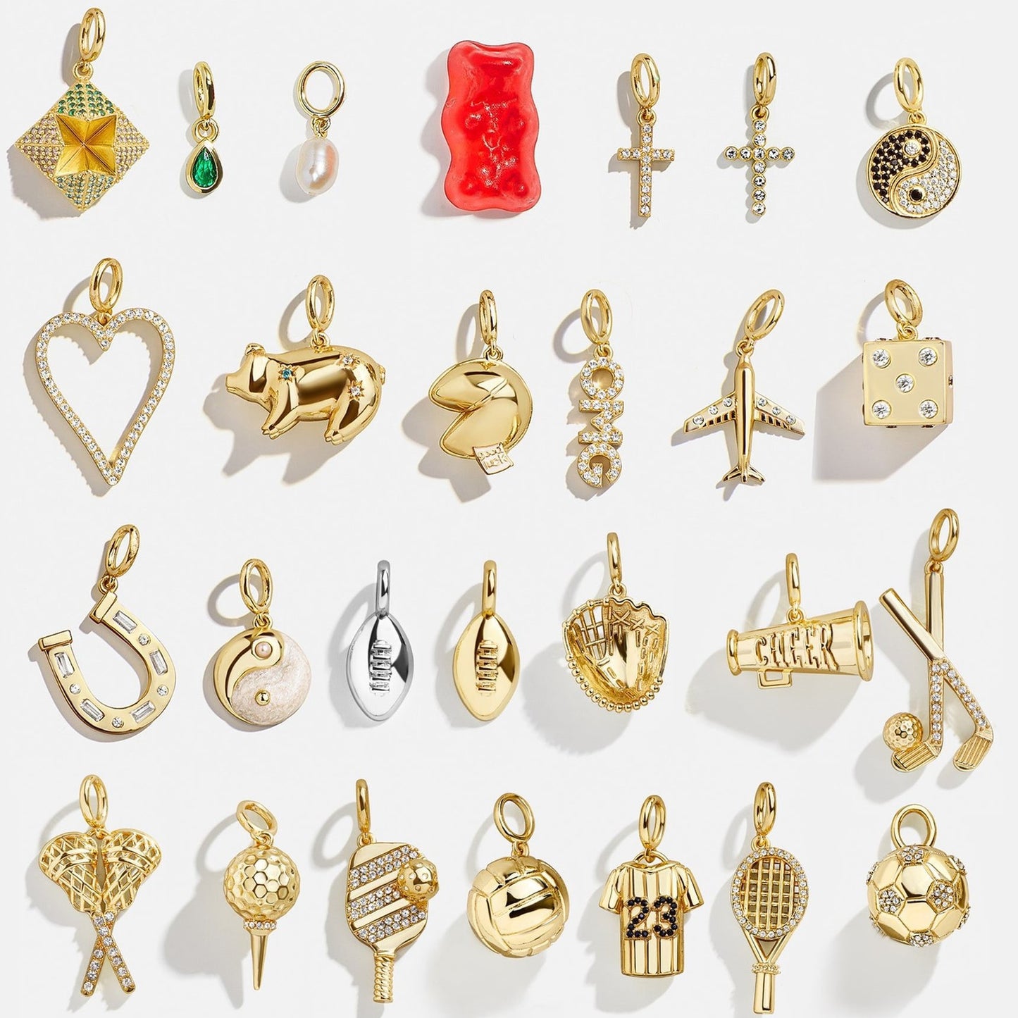 Innovative Volleyball Hockey Furnace Vacuum Gold Pendants