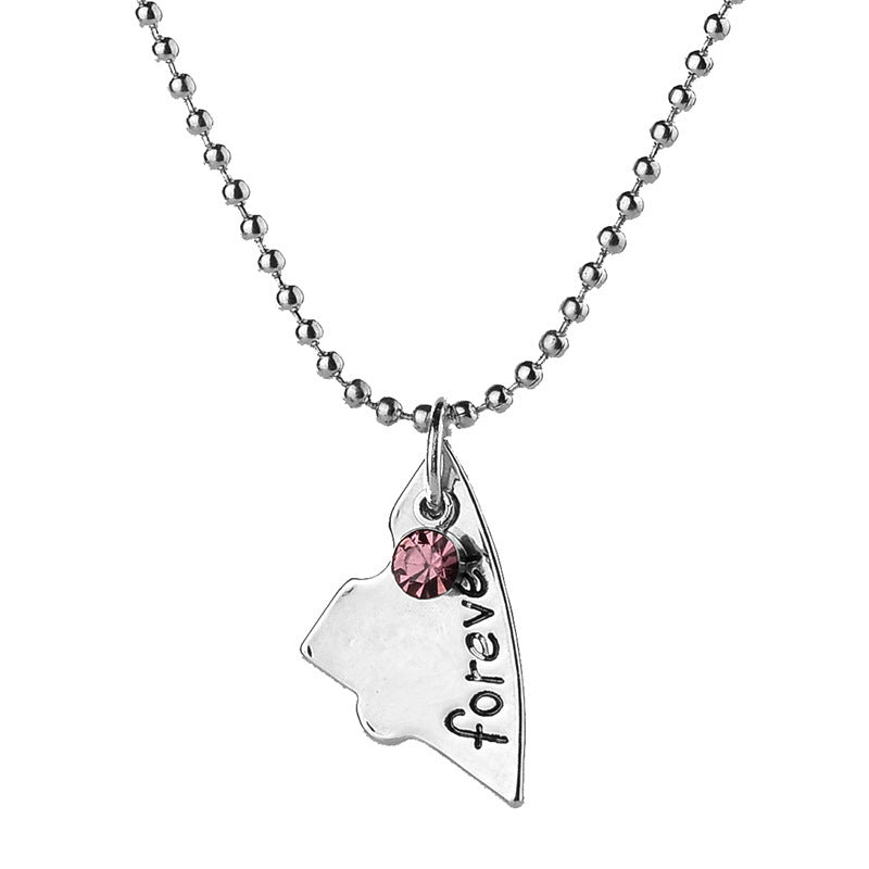 Stylish Glamorous Good Friend Love Lettering Necklace