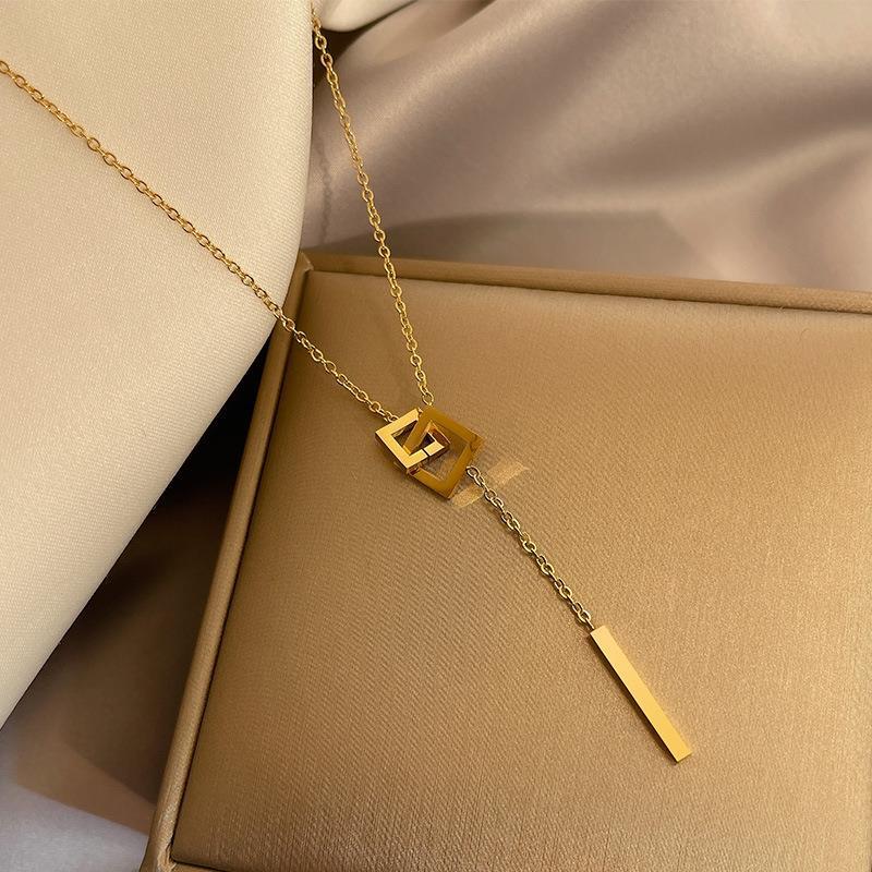 Women's Buckle For Summer Fashion Long Clavicle Necklaces