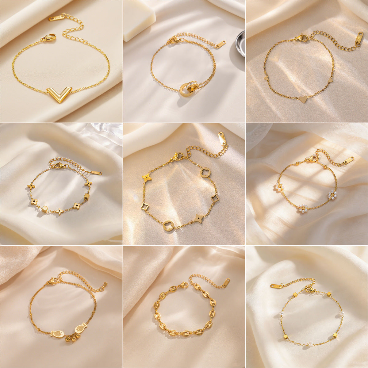 Women's Commuter Titanium Steel Light Luxury Couple Bracelets