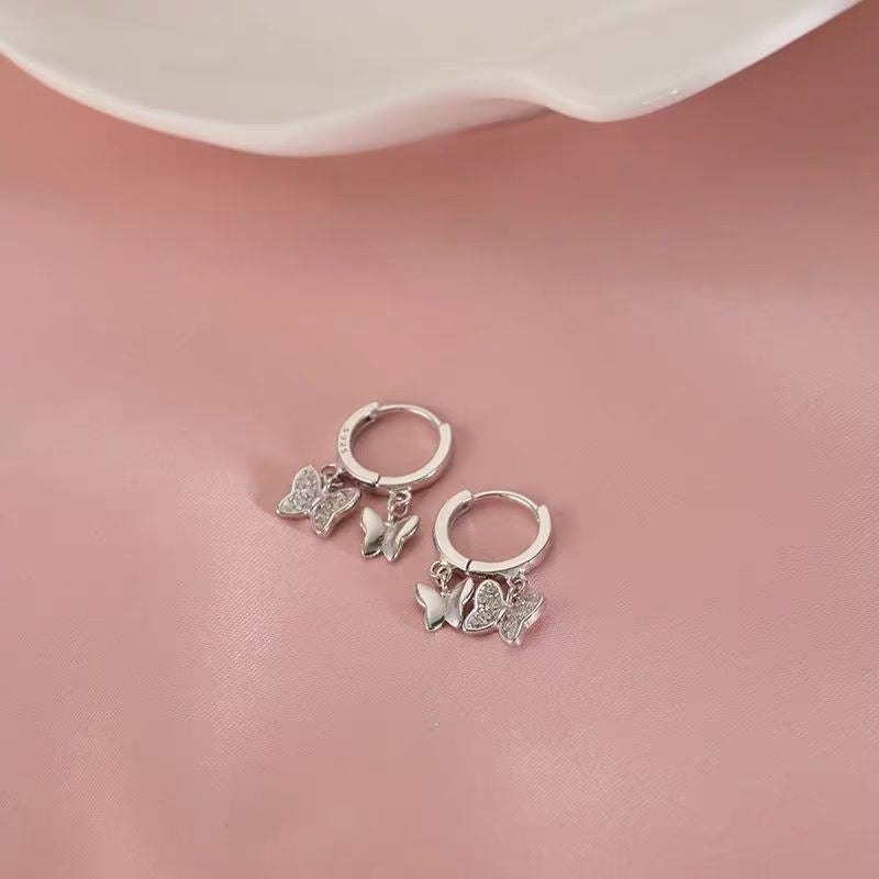 Women's Fashion Butterfly Design Temperament Clip Exquisite Ear Buckle