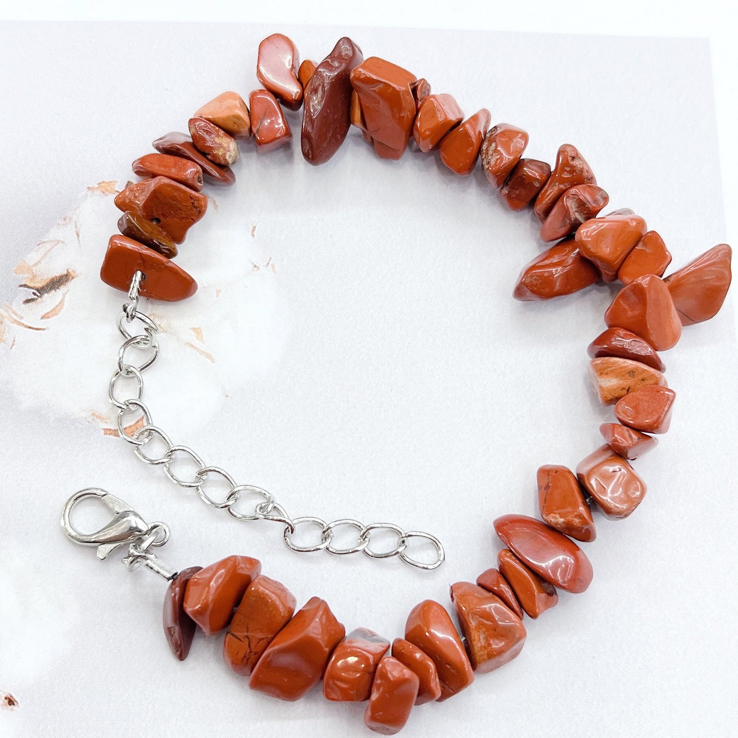 Natural Crystal Agate Gravel Irregular Stone Lobster Bracelet