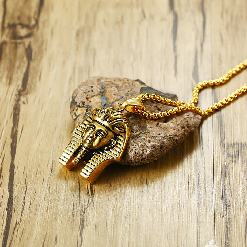 Ancient Mysterious Ornament Stainless Steel Pharaoh Necklaces