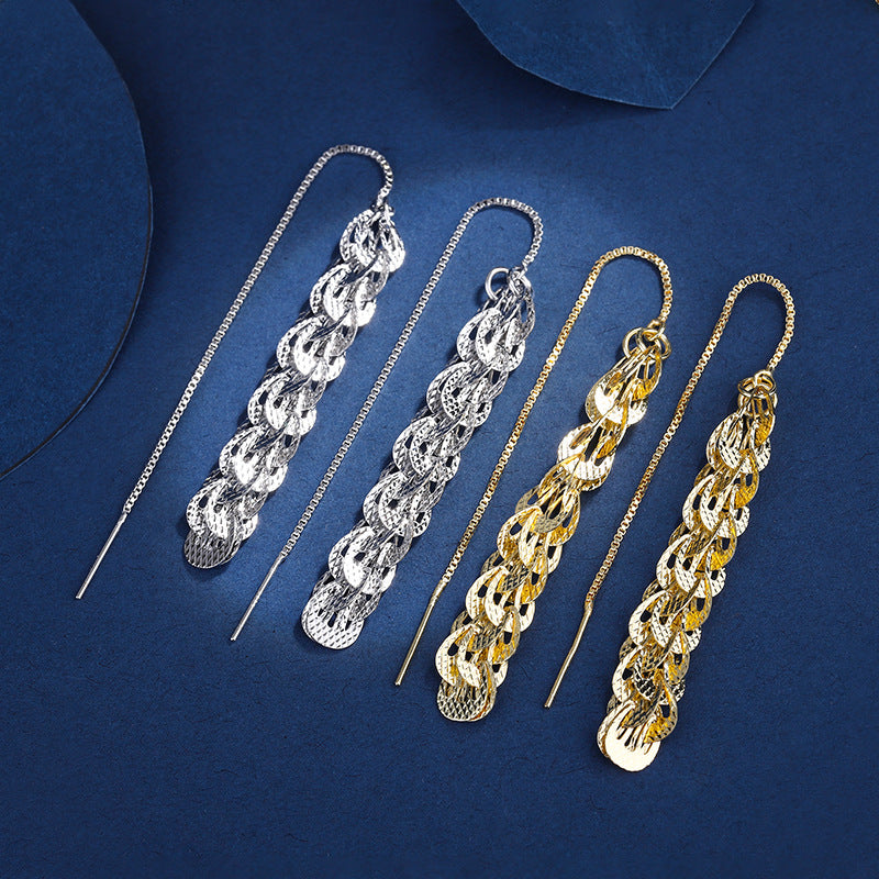 Chain Phoenix Tail Simple Tassel Column Rings
