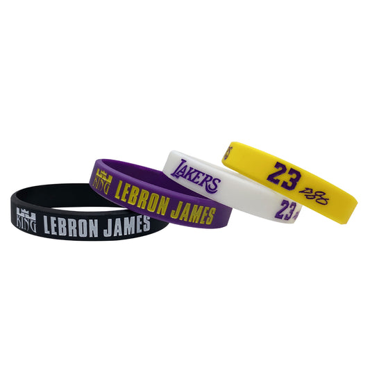 Basketball Kobe James Curry Sports Wristband Custom Luminous Bracelets