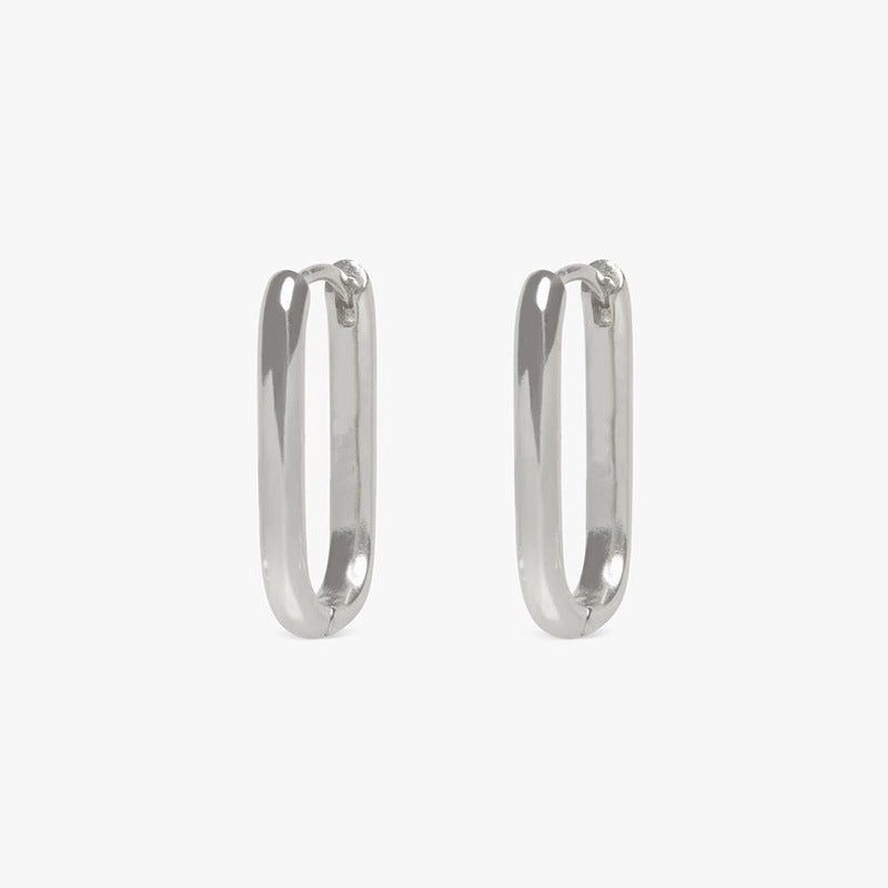 Simple Light Luxury Wind U-shaped Glossy Electroplating Ear Buckle