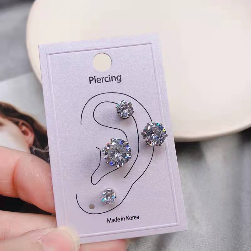 Magnetic Nail Female Ear Clip Male Rivet Magnet Bone Earrings