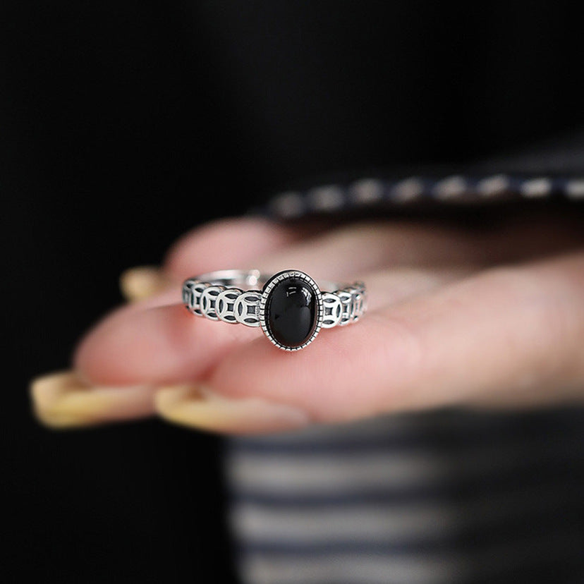 Women's Design National Fashion Little Finger Adjustable Ring